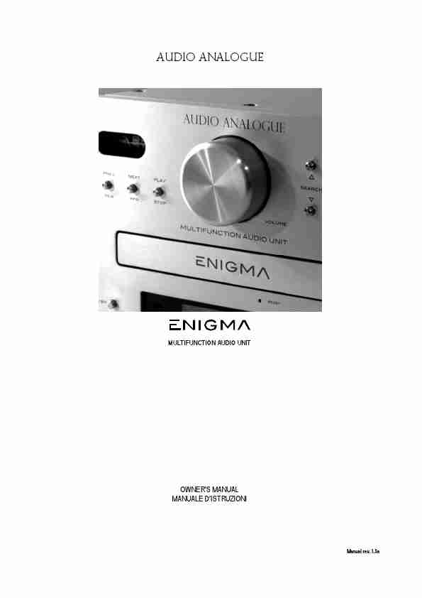 Audio Analogue SRL MP3 Player Multifunction Audio Unit-page_pdf